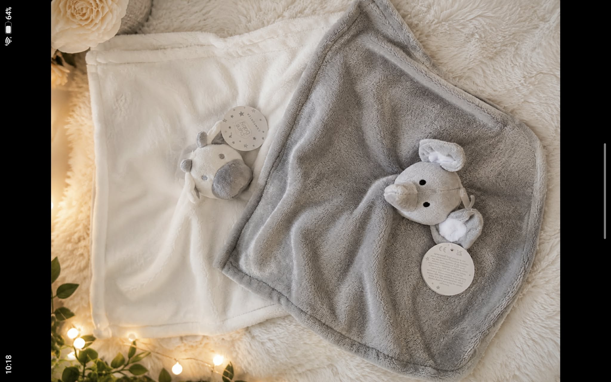 Personalised Cute Small Cow Comforter