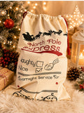 Personalised Christmas Sack – Beige (Large 68x49cm)