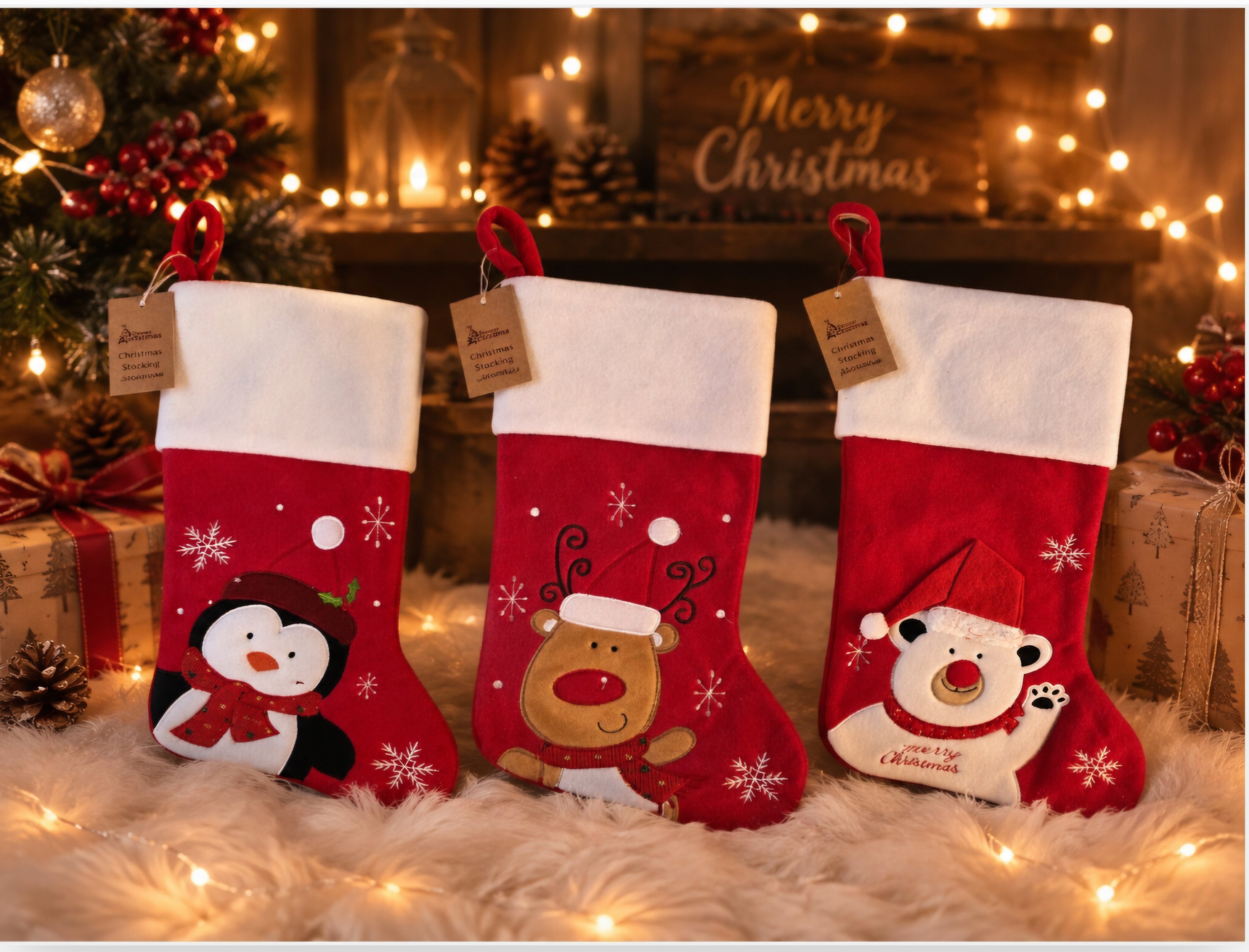 Personalised Red Christmas Stocking